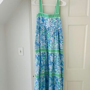Patty Kim Maui Sundress in Blue Kaleidoscope (M)